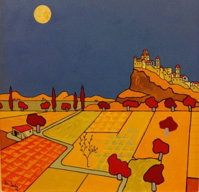 'Chequerboard Fields II' by artist Iain Carby